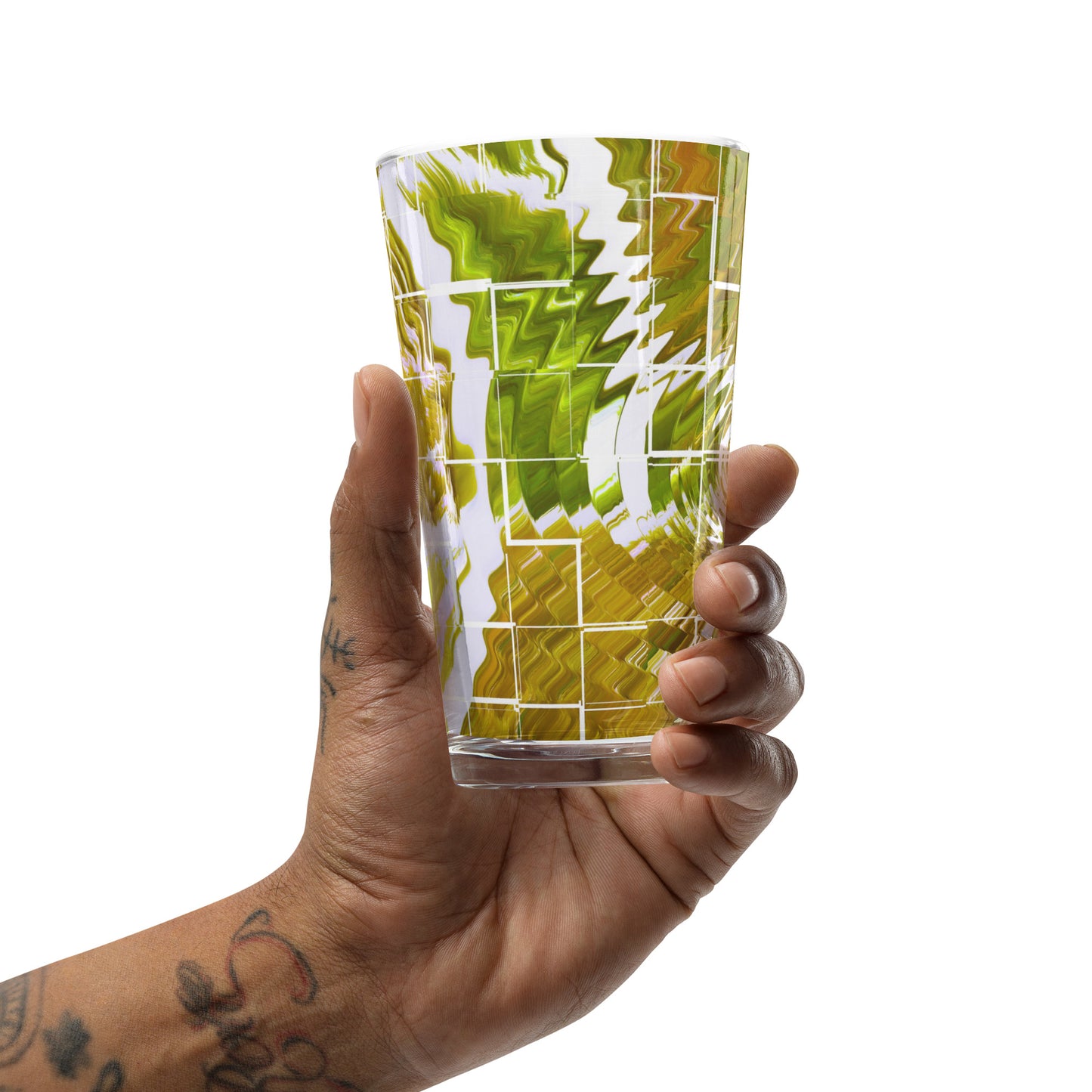 Gold'n Green Shaker Pint Glass, 16 oz.