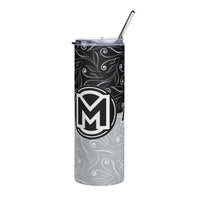 M is for Manly Swirl Stainless Steel Tumbler, 20 oz
