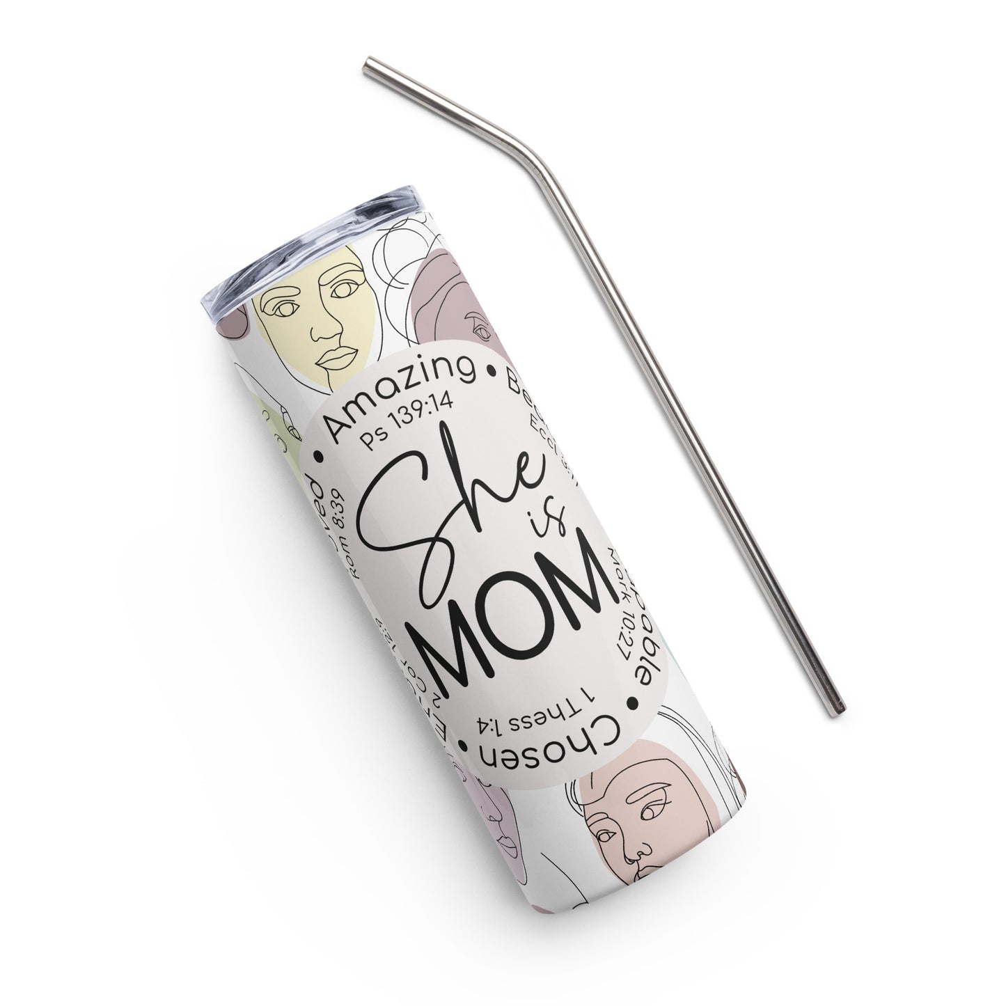 She Is Mom Stainless Steel Tumbler #2, 20 oz.