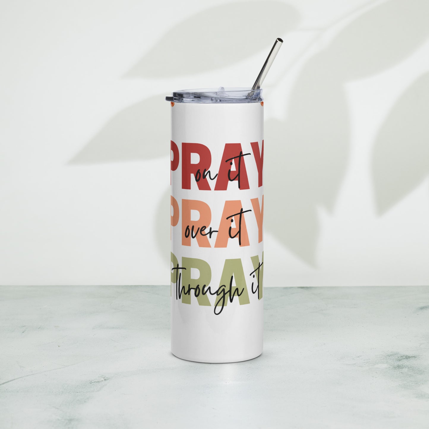 Pray Trio Stainless Steel Tumbler, 20 oz.