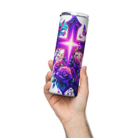 Pray Trust Wait Repeat Stainless Steel Tumbler, 20 oz