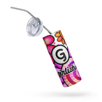 G is for Girlish Daisy Power-Pink Stainless Steel Tumbler, 20 oz