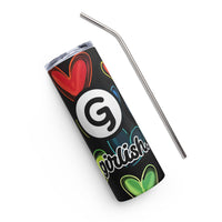 G is for Girlish Love O Love Stainless Steel Tumbler, 20 oz