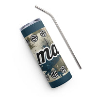 M is for Manly Camou Play Stainless Steel Tumbler, 20 oz
