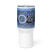 Man of God Blue Travel Mug w/Handle, 25 oz