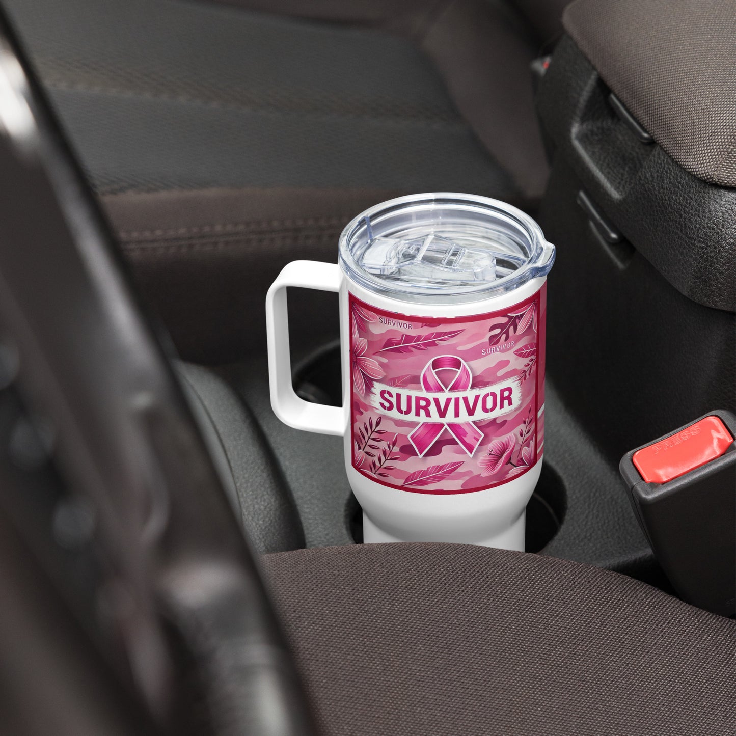 Survivor Travel Too Mug w/Handle, 25 oz