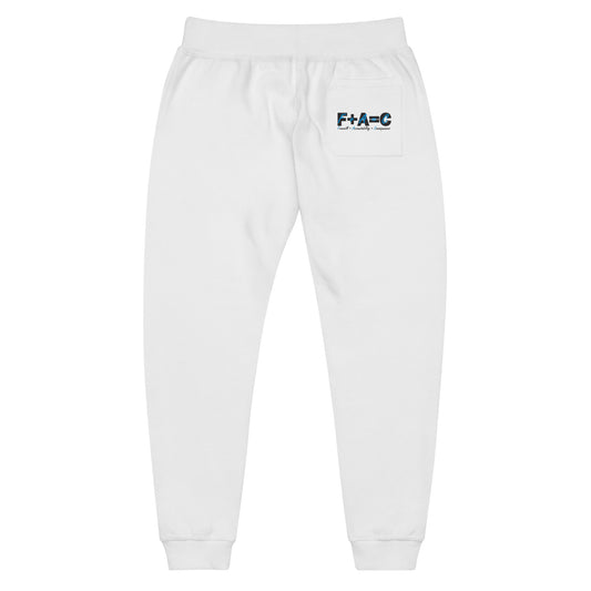 F+A=C© Unisex Fleece Cotton Sweatpants - Blue