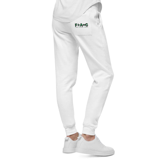 F+A=C© Unisex Fleece Cotton-Poly Sweatpants - Green