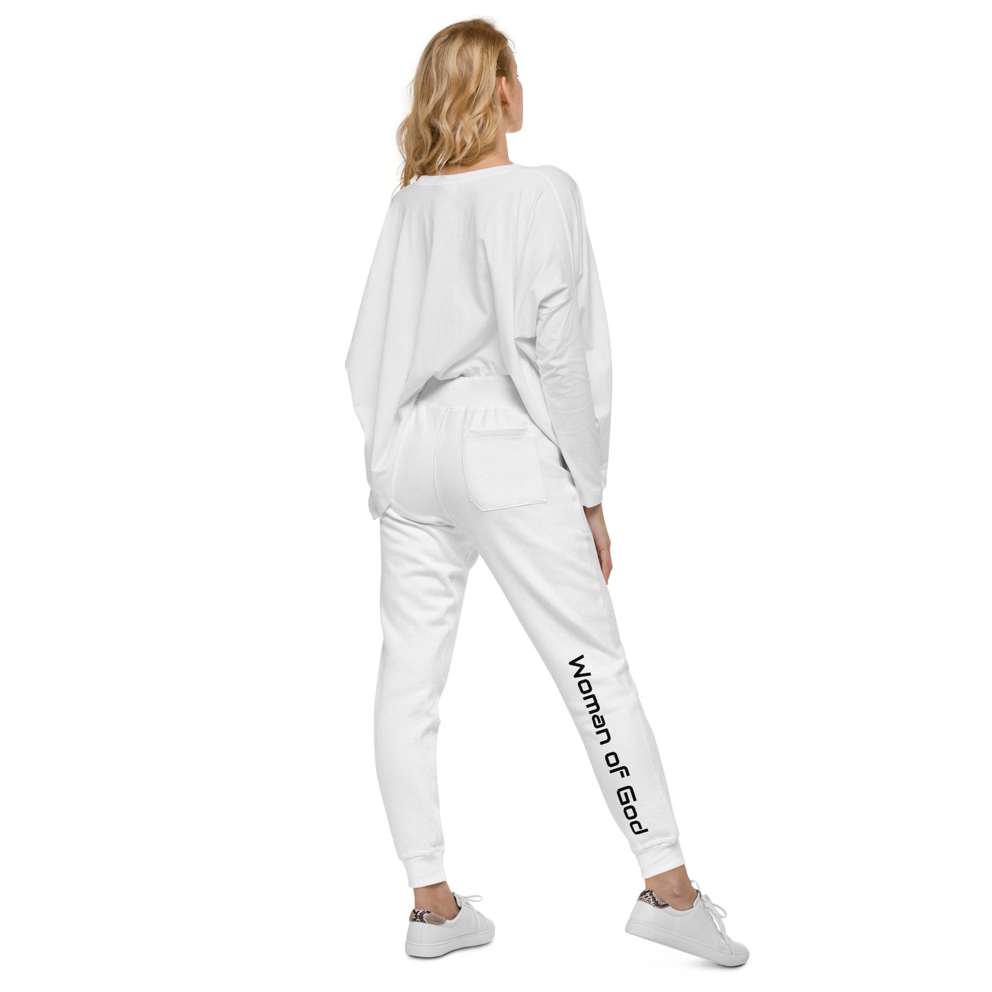 Woman of God Fleece Sweatpants - Black