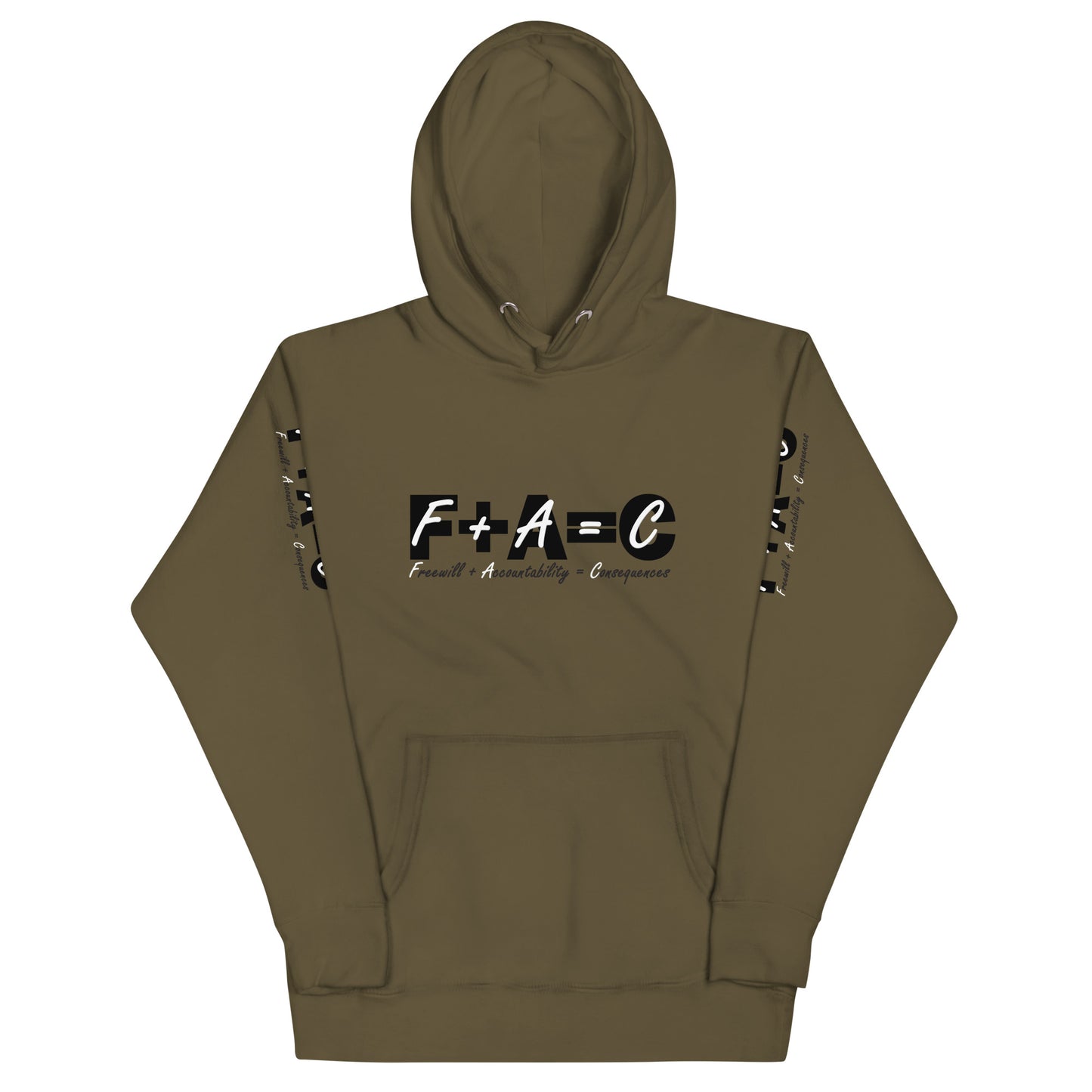 F+A=C© Long-Sleeve Unisex Cotton Hoodie