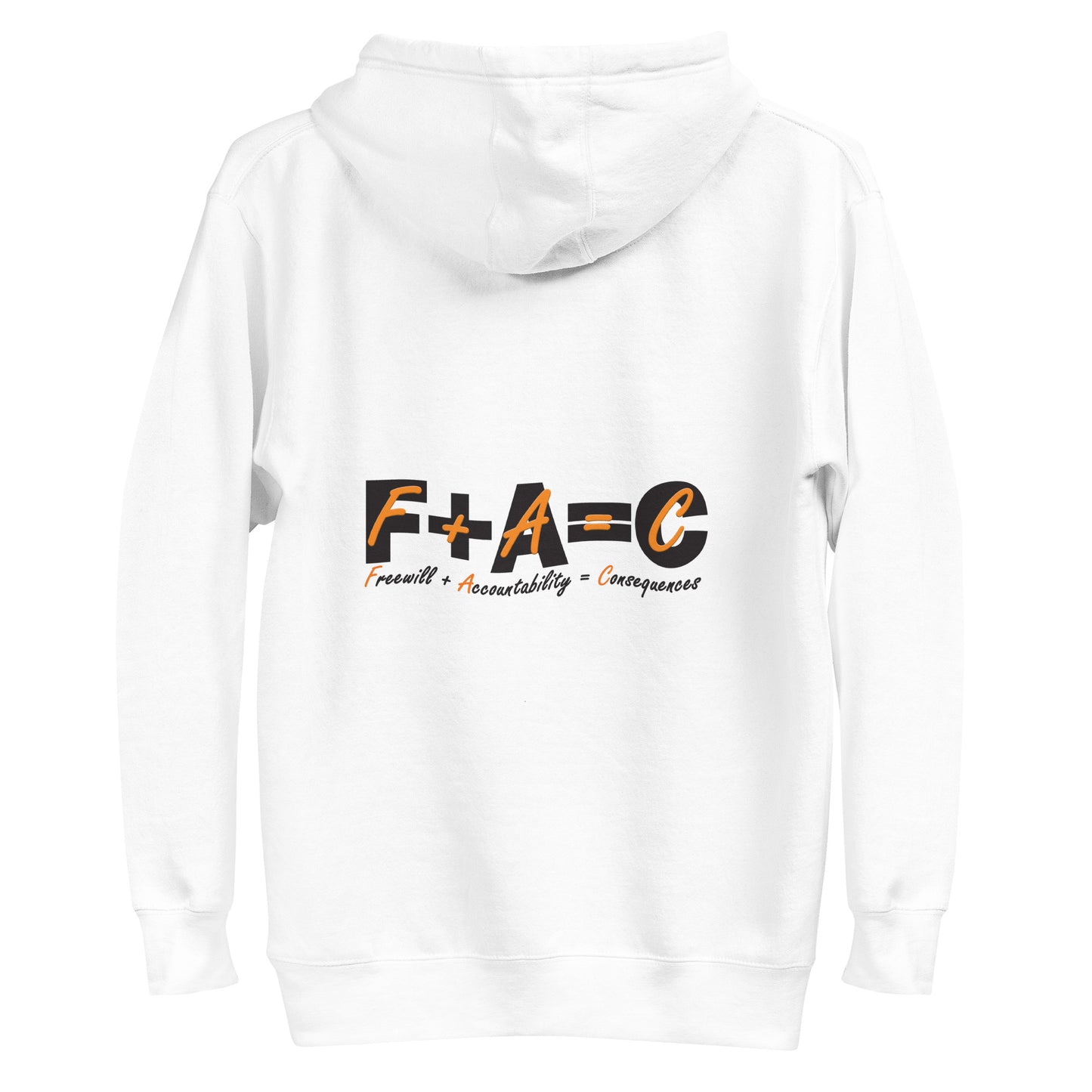 F+A=C Long-Sleeve Unisex Hoodie - Orange