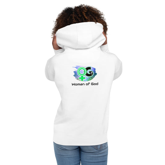 Woman of God Long Sleeve Hoodie-Green