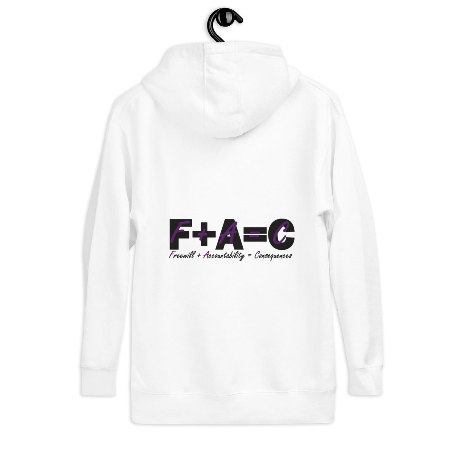 F+A=C© Long-Sleeve Unisex Cotton Sweatshirt - Purple