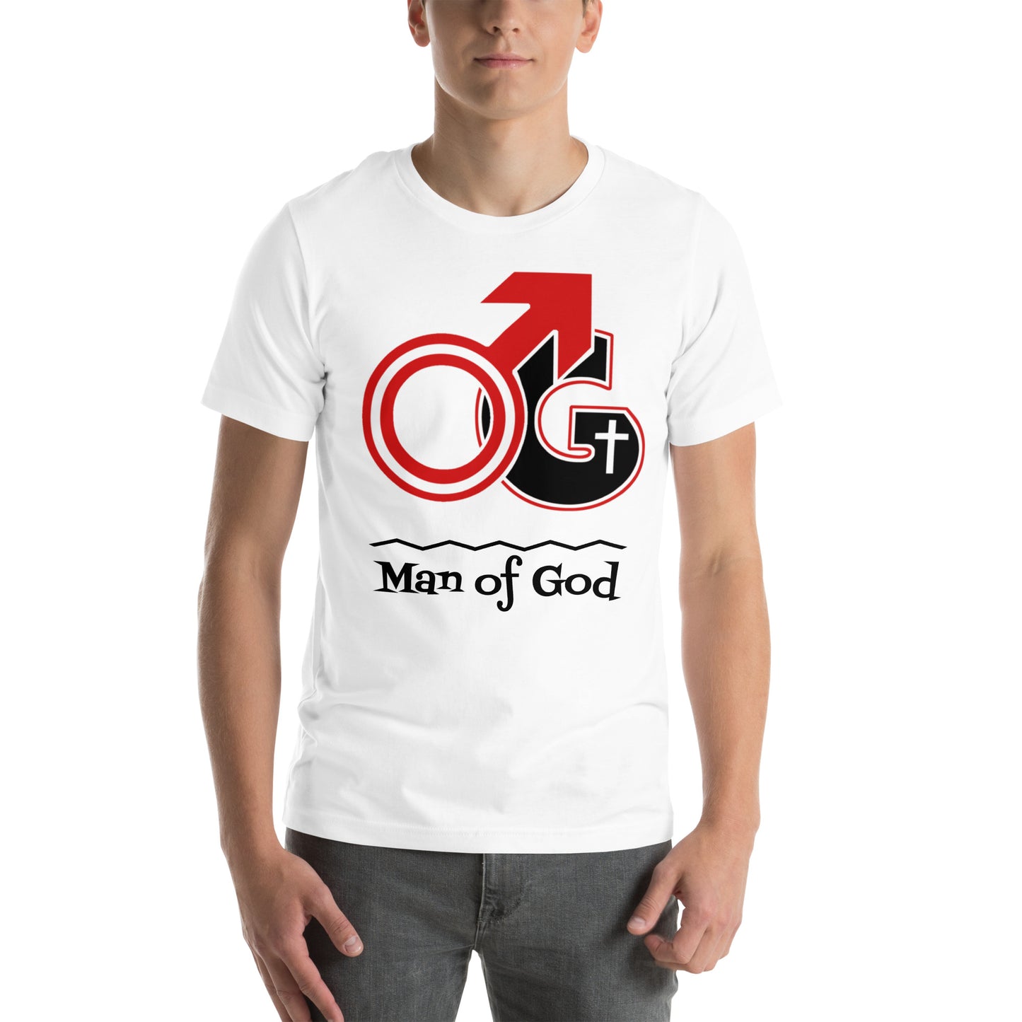 Man of God Cotton T-Shirt - Red