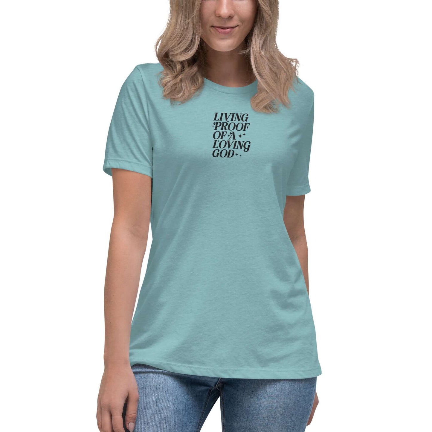 Living Proof Women's Embroidered Cotton T-Shirt