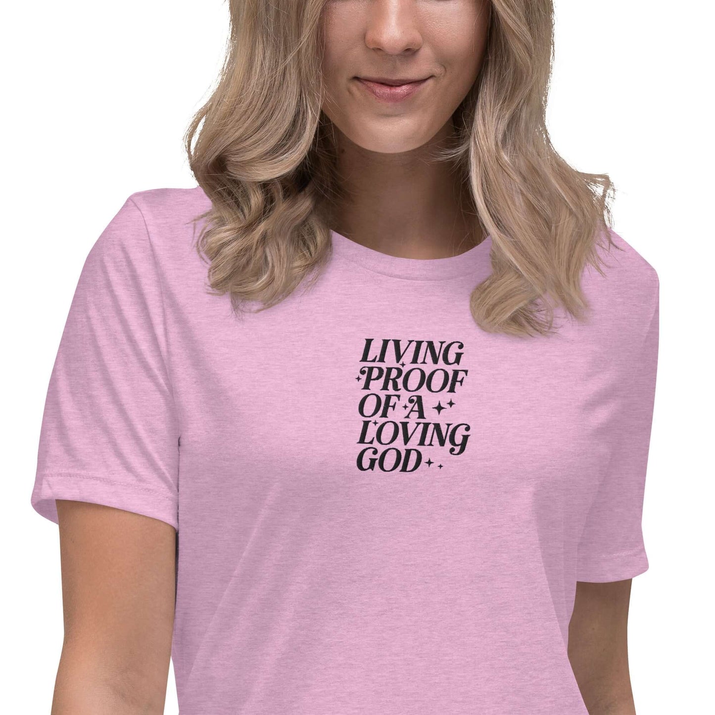 Living Proof Women's Embroidered Cotton T-Shirt